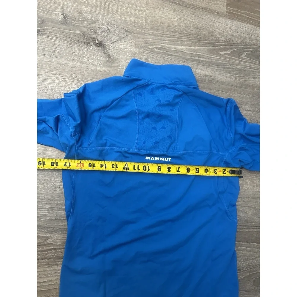 Mammut MTR 141 Thermo Long Sleeve Zip Men's Small Blue Quarter Zip
